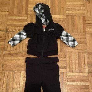 Black apple bottoms matching set 18 months